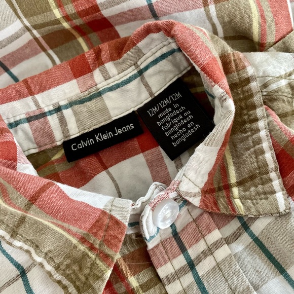 Calvin Klein Jeans Baby Button Down Shirt | 12 Months - Picture 4 of 6